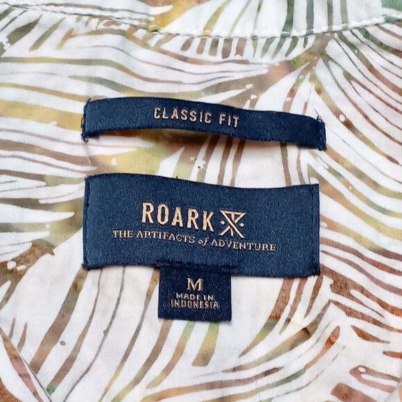 Roark Shirt Mens Size M Short Sleeve Button Classic Fit Summer Floral Tropical - Picture 6 of 9
